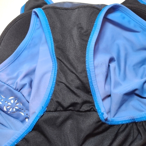 Sea & Sand Women's Purple Swimsuit Size (14) - Picture 5 of 16